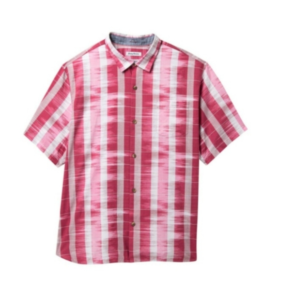 Tommy Bahama Other - TOMMY BAHAMA Men's Who Got Ikat Stripe Button Down Shirt Red